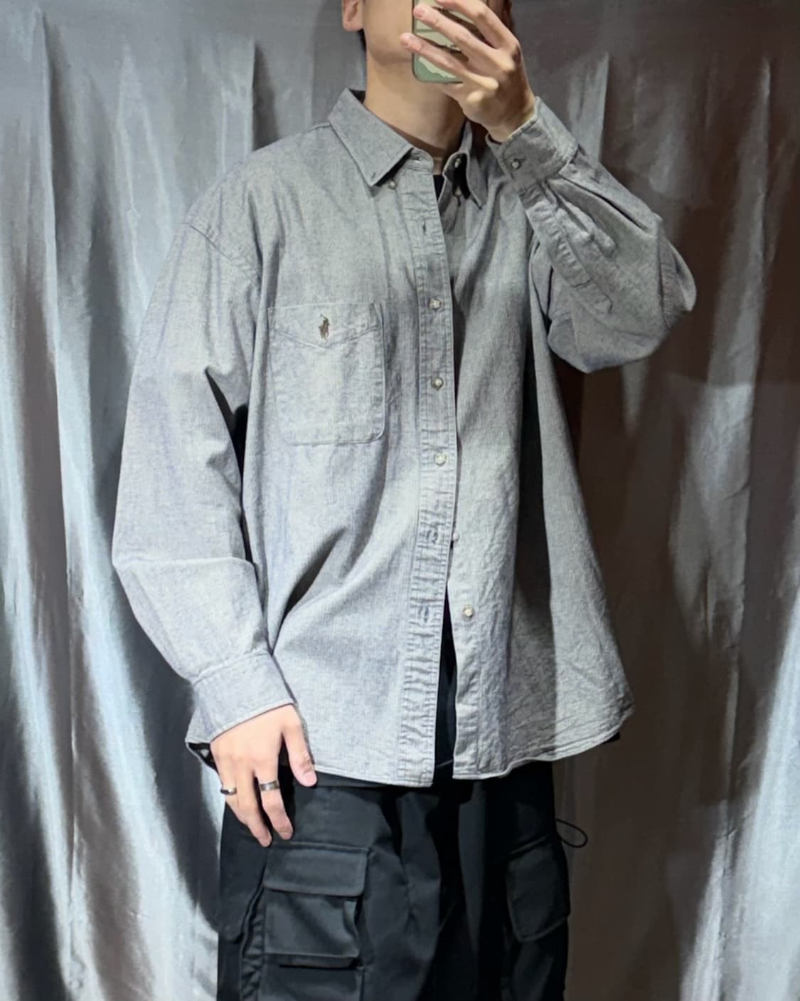 L 폴로랄프로렌 브라운포니 원포켓 멀티컬러 셔츠 상품이미지1