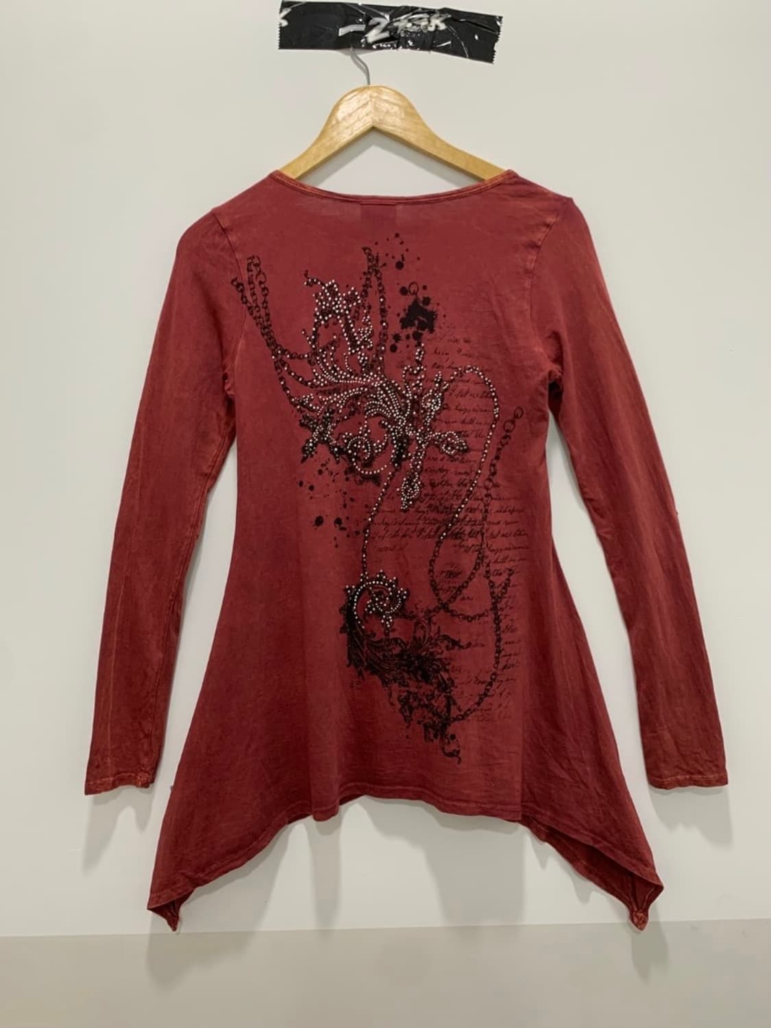 (빈티지)Vocal Apparel 스톤 디스트레스드 플레어 펑크롱슬리브 상품이미지2