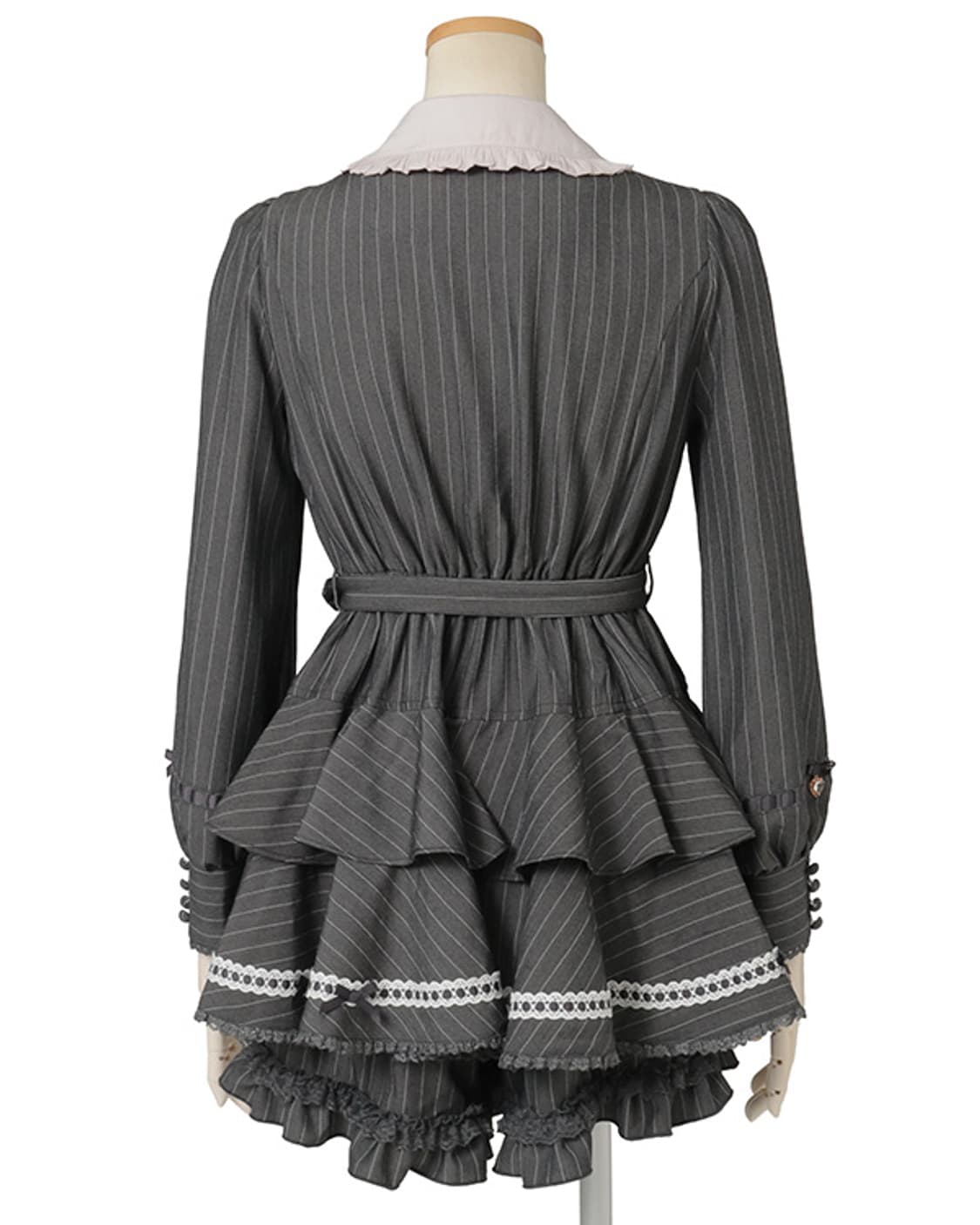 리즈리사 핀스트랩 투웨이 셋업 프레피 원피스 그레이 핑크 양지뢰양산형걸리 상품이미지5