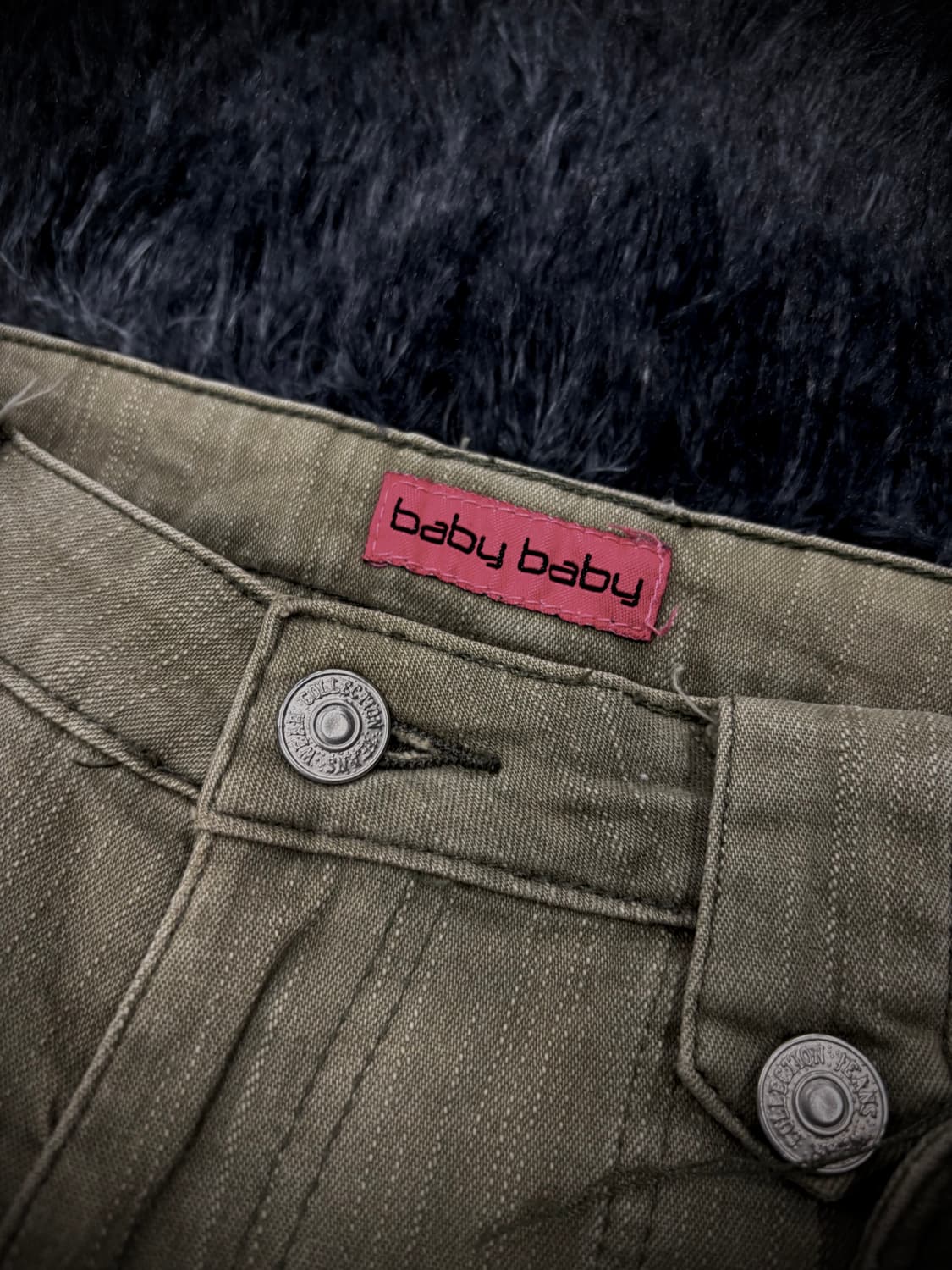 카키 멀티포켓 스트랩 디테일 부츠컷 카고팬츠 상품이미지9