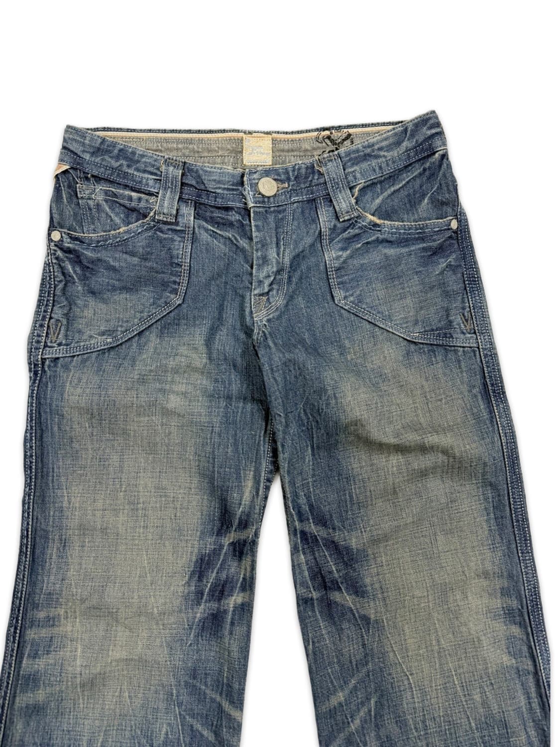 빈티지 brappers 로우라이즈 데님 부츠컷 팬츠 상품이미지2