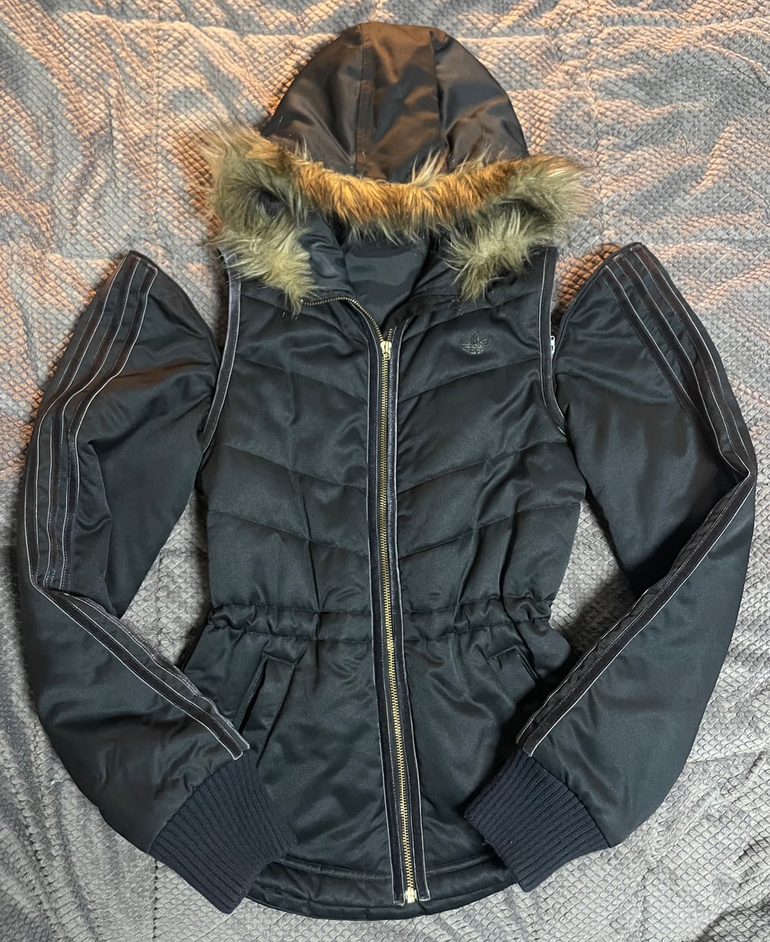 아디다스 우먼 PB 윈터 털 모자 자켓 조끼 상품이미지1