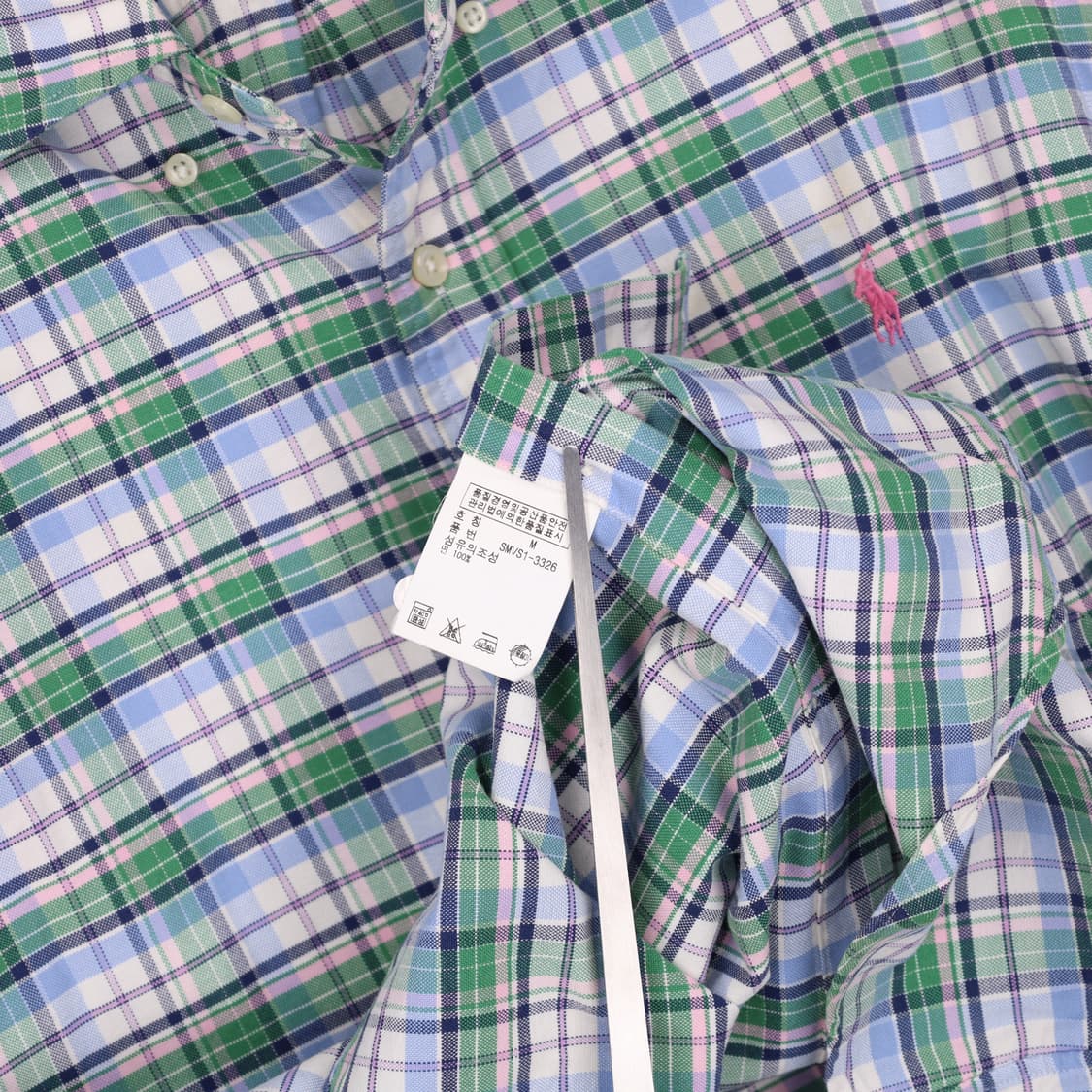 M 폴로 커스텀핏 마드라스 타탄 체크 셔츠 남방 4104 상품이미지7