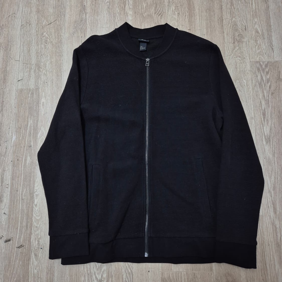 H&M 에이치엔엠 남성 미니멀 니트 집업 L(100) 상품이미지1