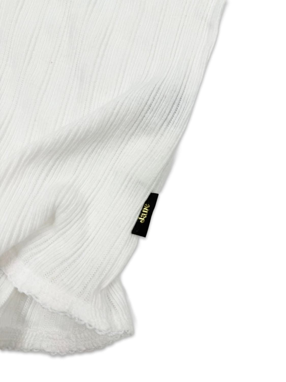 빈티지 화이트 하프 단추 슬리브리스 상품이미지4