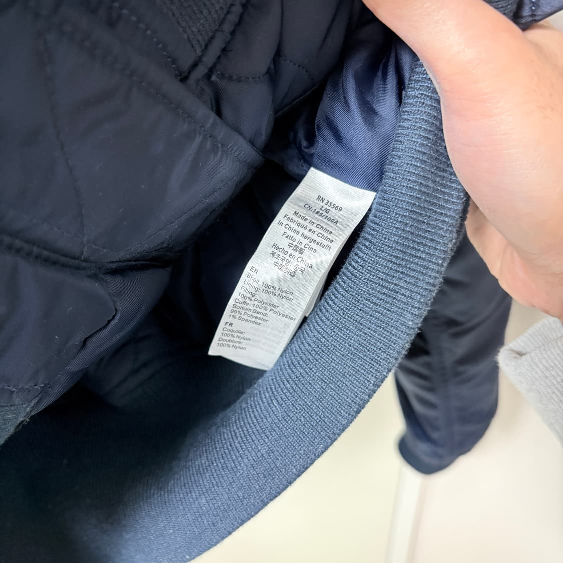 알파인더스트리 CWU 45P 항공자켓 ma-1 마원 네이비 상품이미지2