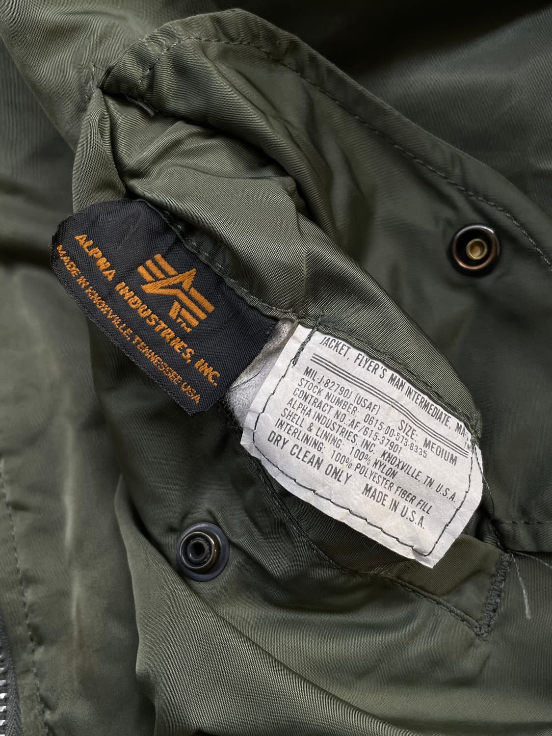 90s AlphaIndustries Custom MA-1(USAMade) 상품이미지8