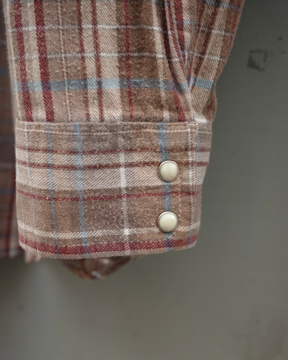 70s Levi’s 체크 플란넬 웨스턴 셔츠 상품이미지5