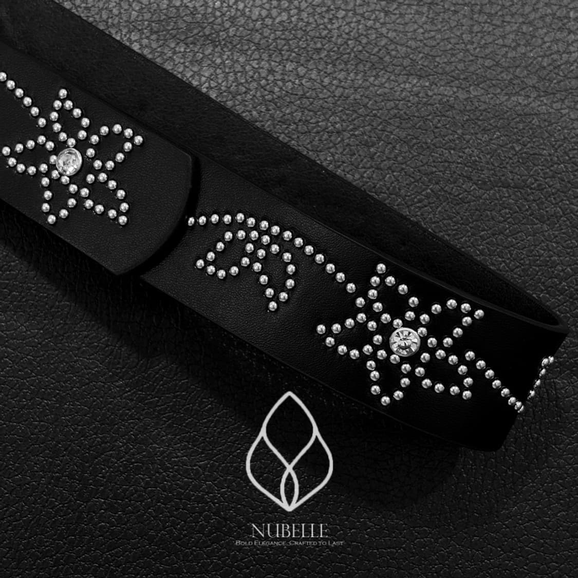 🌗 Flower stud belt / 플라워 스터드 웨스턴 벨트 상품이미지4