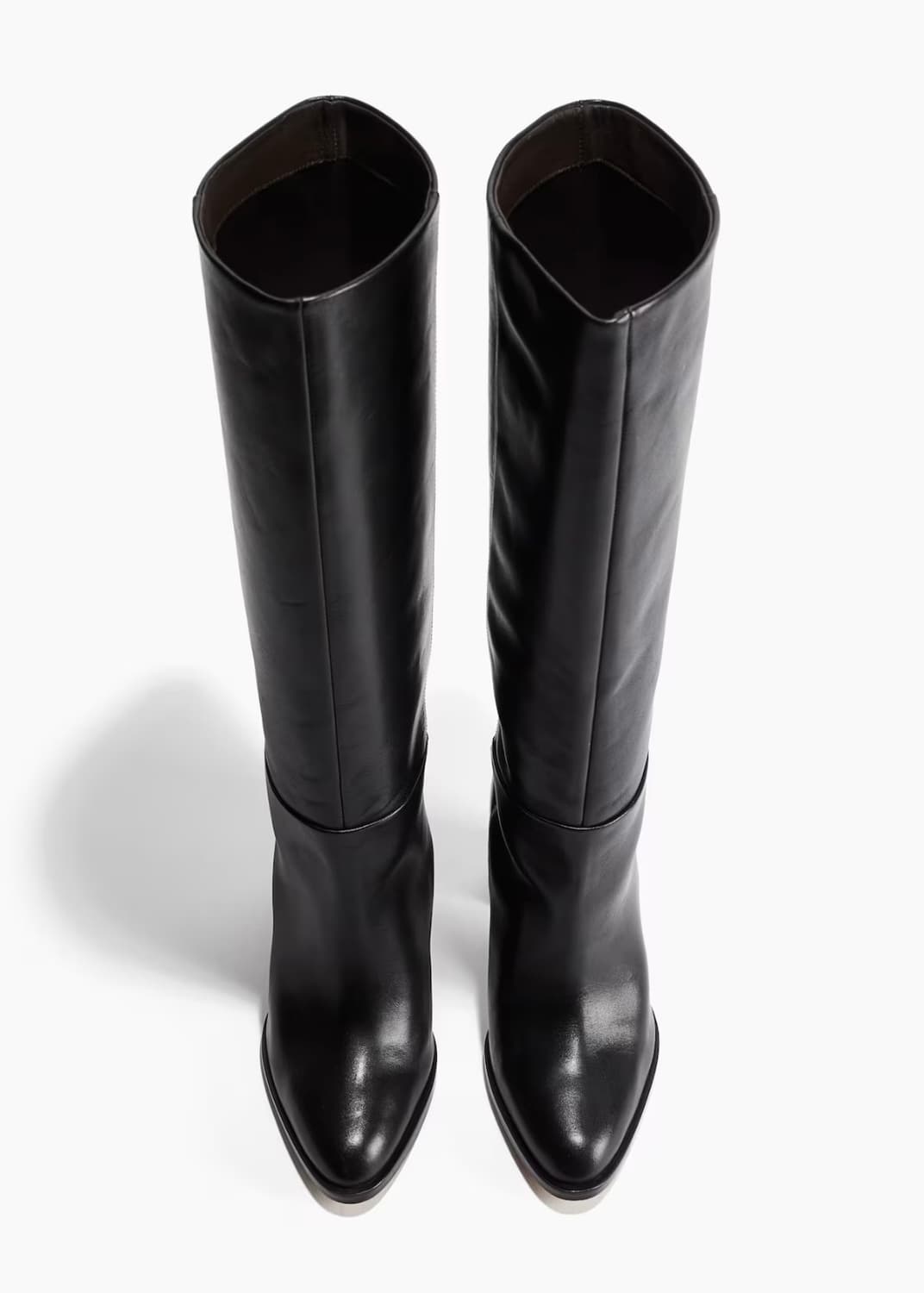 H&M 가죽 니하이 부츠 블랙 상품이미지2