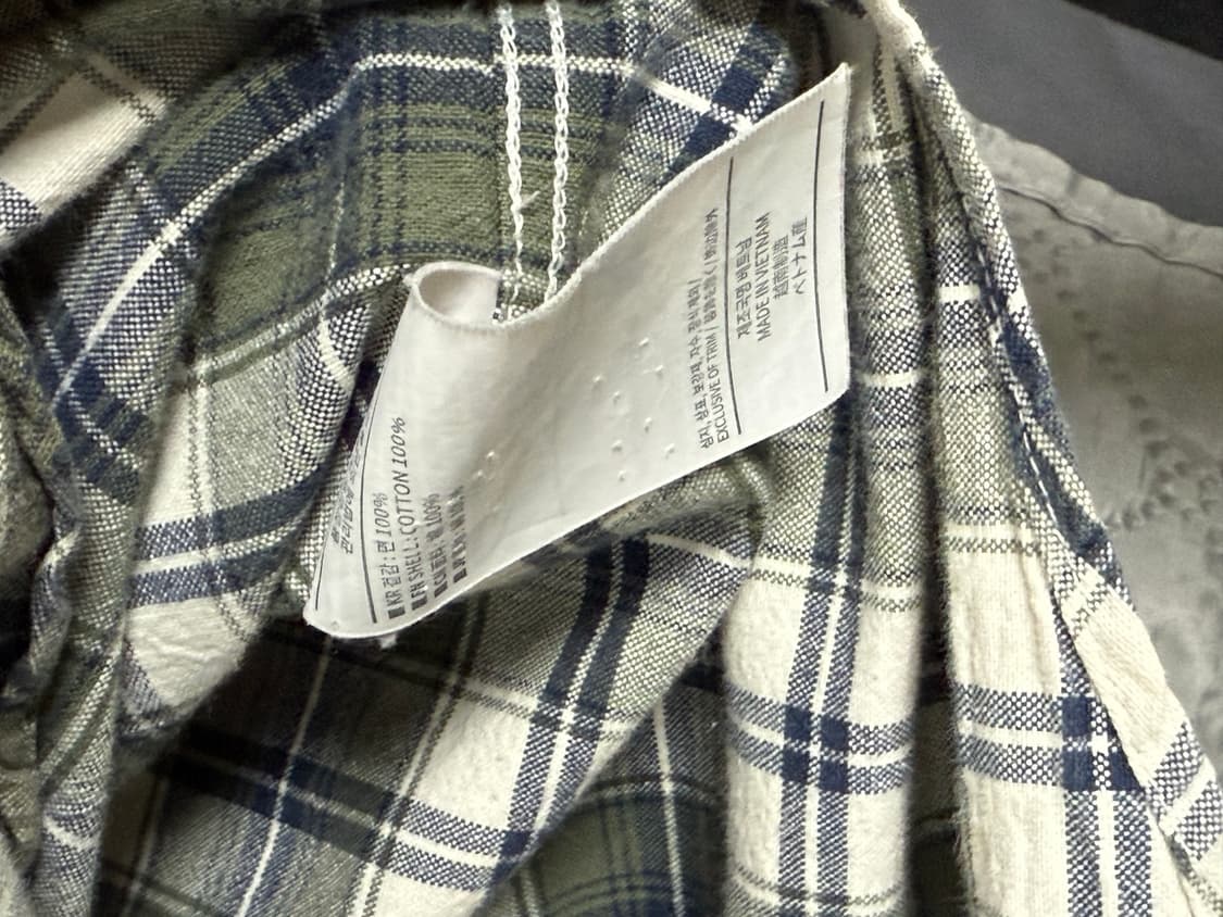 디스이즈네버댓 그린 체크셔츠 상품이미지3