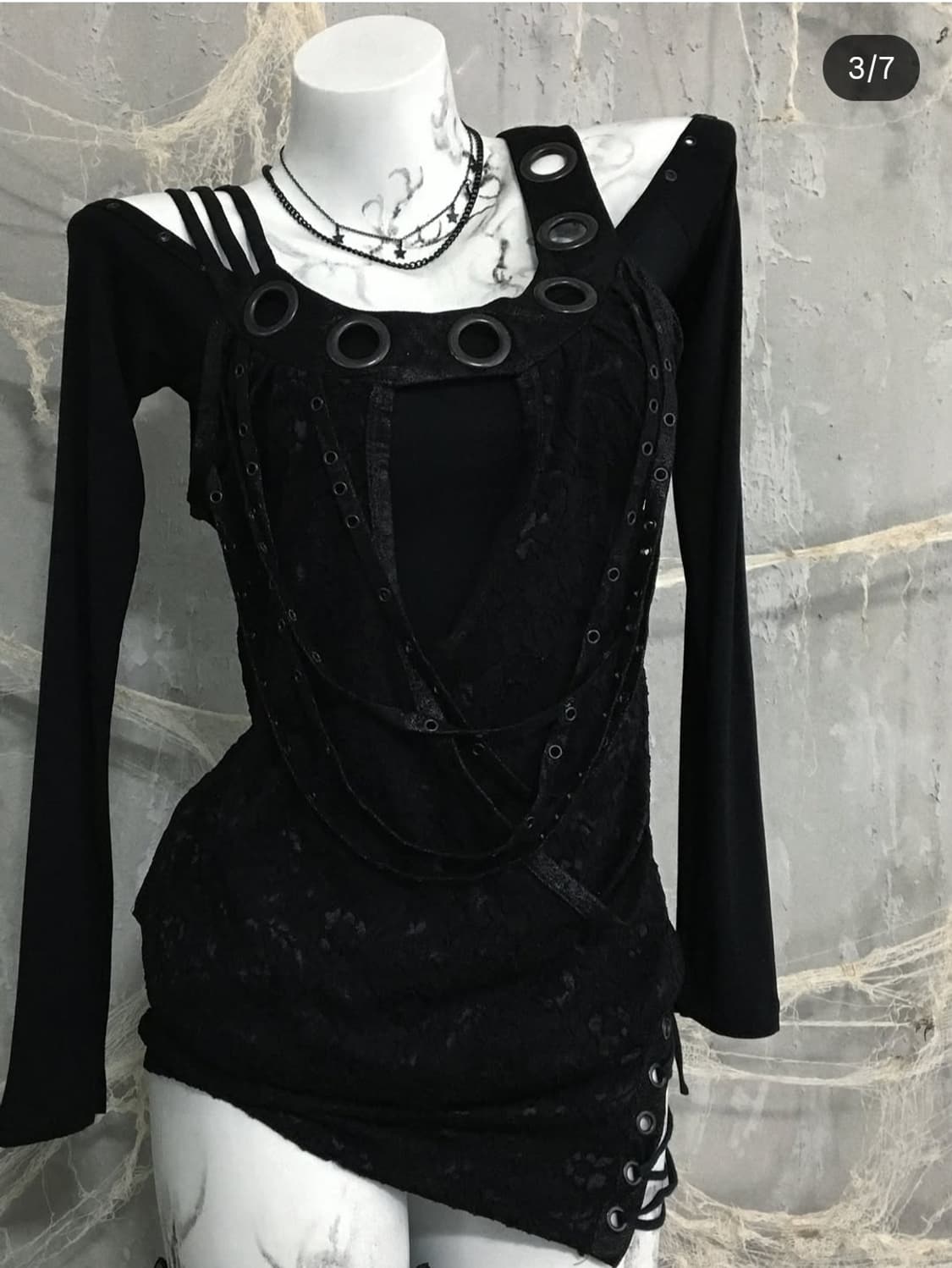 비아 via salvage 코르셋 미니원피스 상품이미지3
