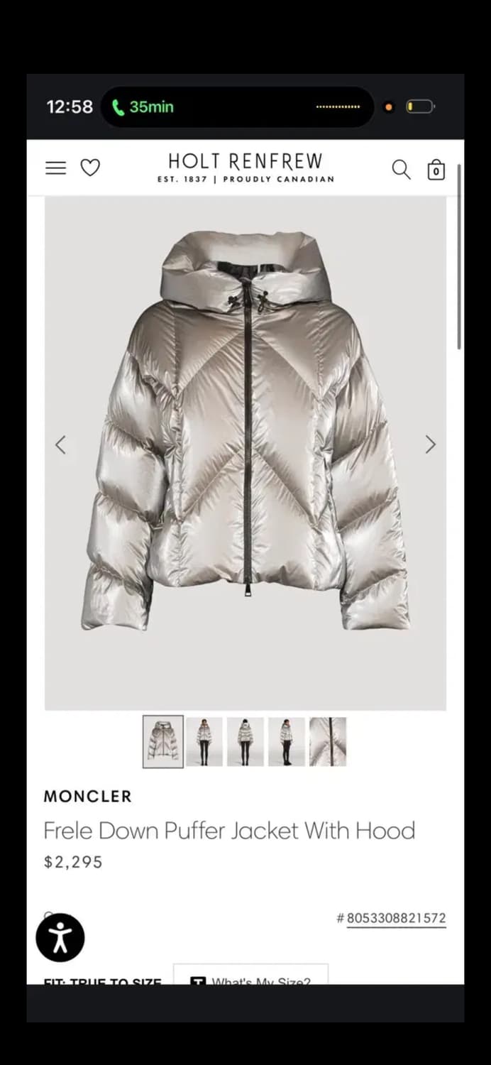 몽클레어 FRELE 후드 다운 패딩 그레이 상품이미지1