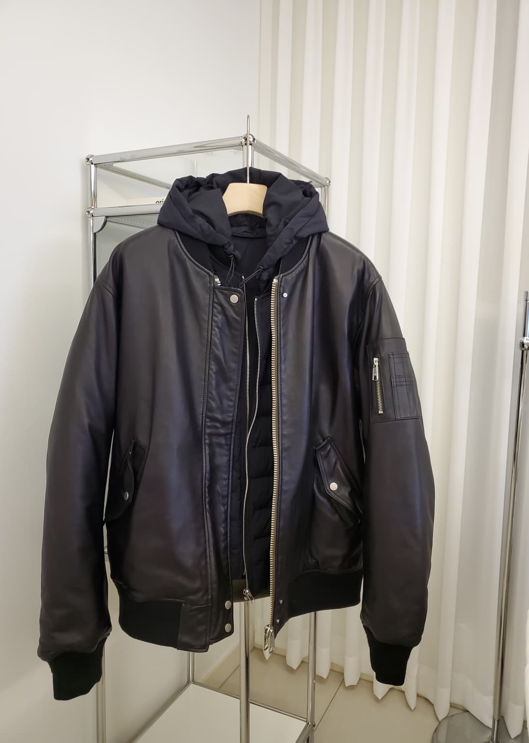 인스타펑크 양가죽 양면 ma1  항공점퍼 상품이미지1