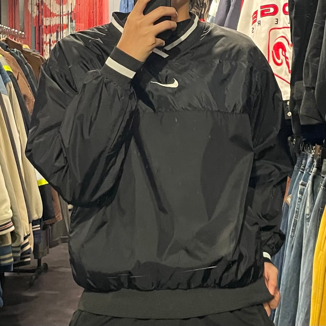 [IM] NIKE 나이키 블랙 미드스우시 웜업 상품이미지2