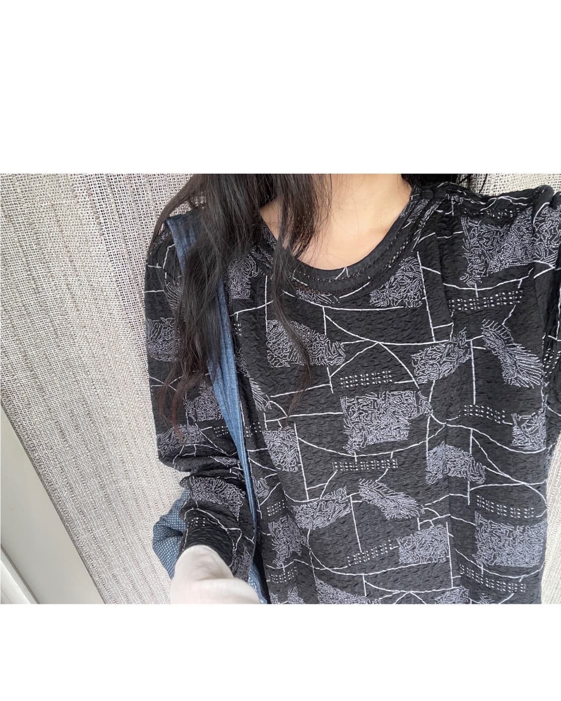 patterned top 상품이미지3