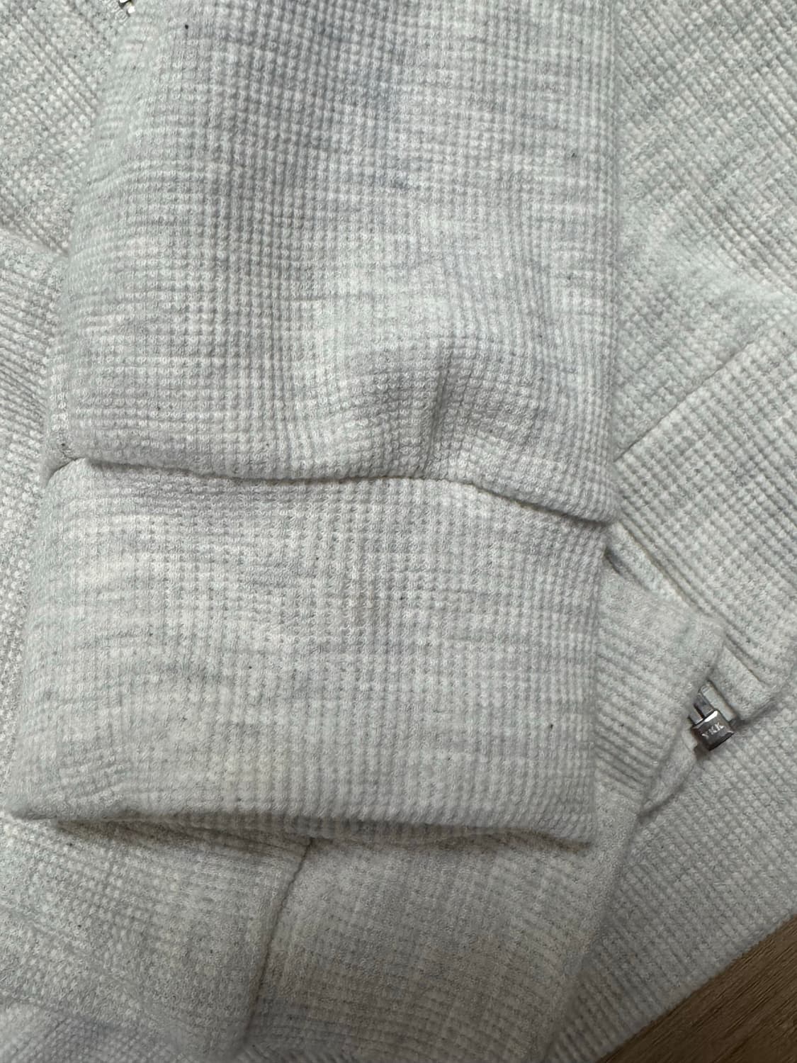 투머치택스 타로 와플 후드집업 아이보리 OS 상품이미지6