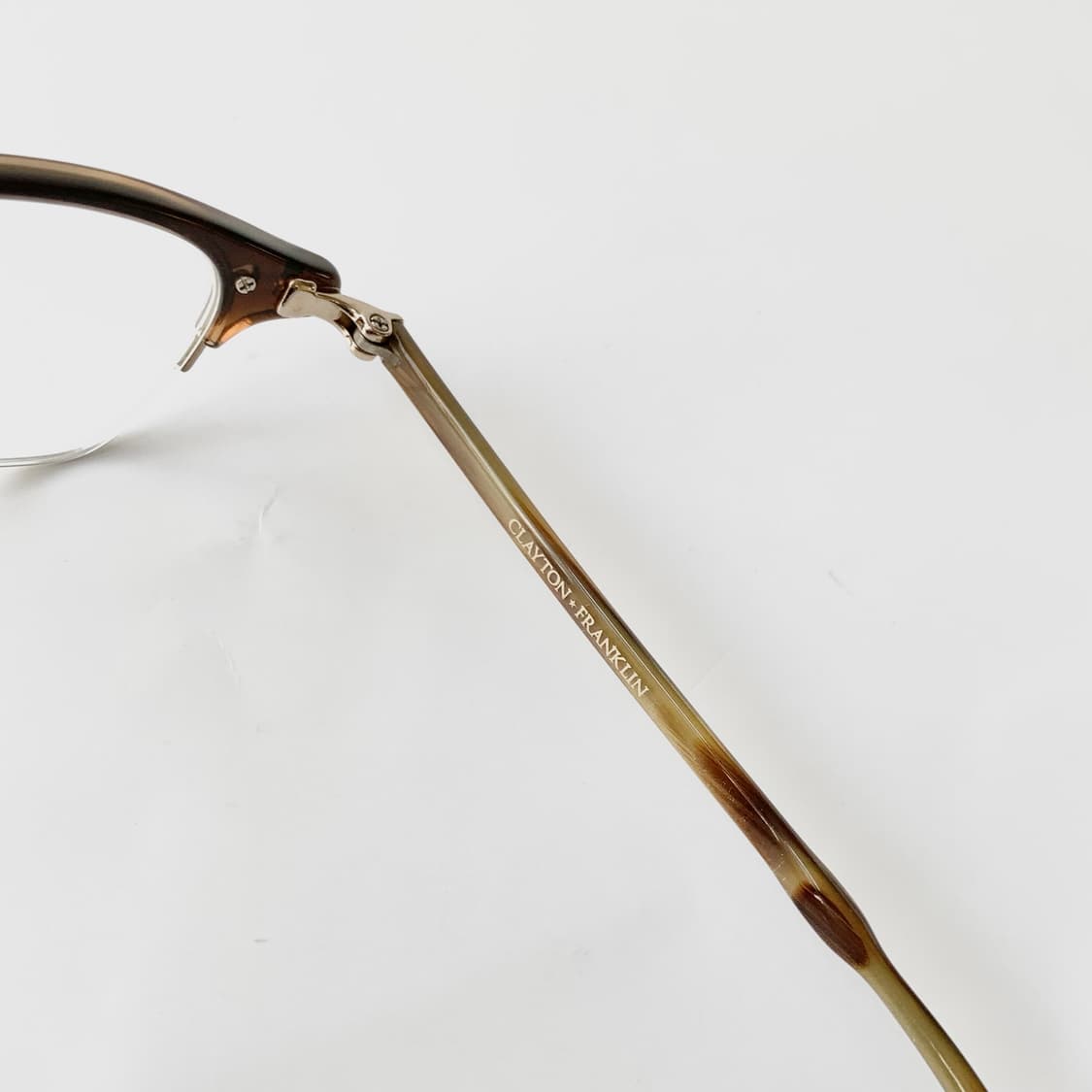 862 클레이튼 프랭클린 데드스탁 빈티지 하금테 브라운 일본제 남녀공용  상품이미지7