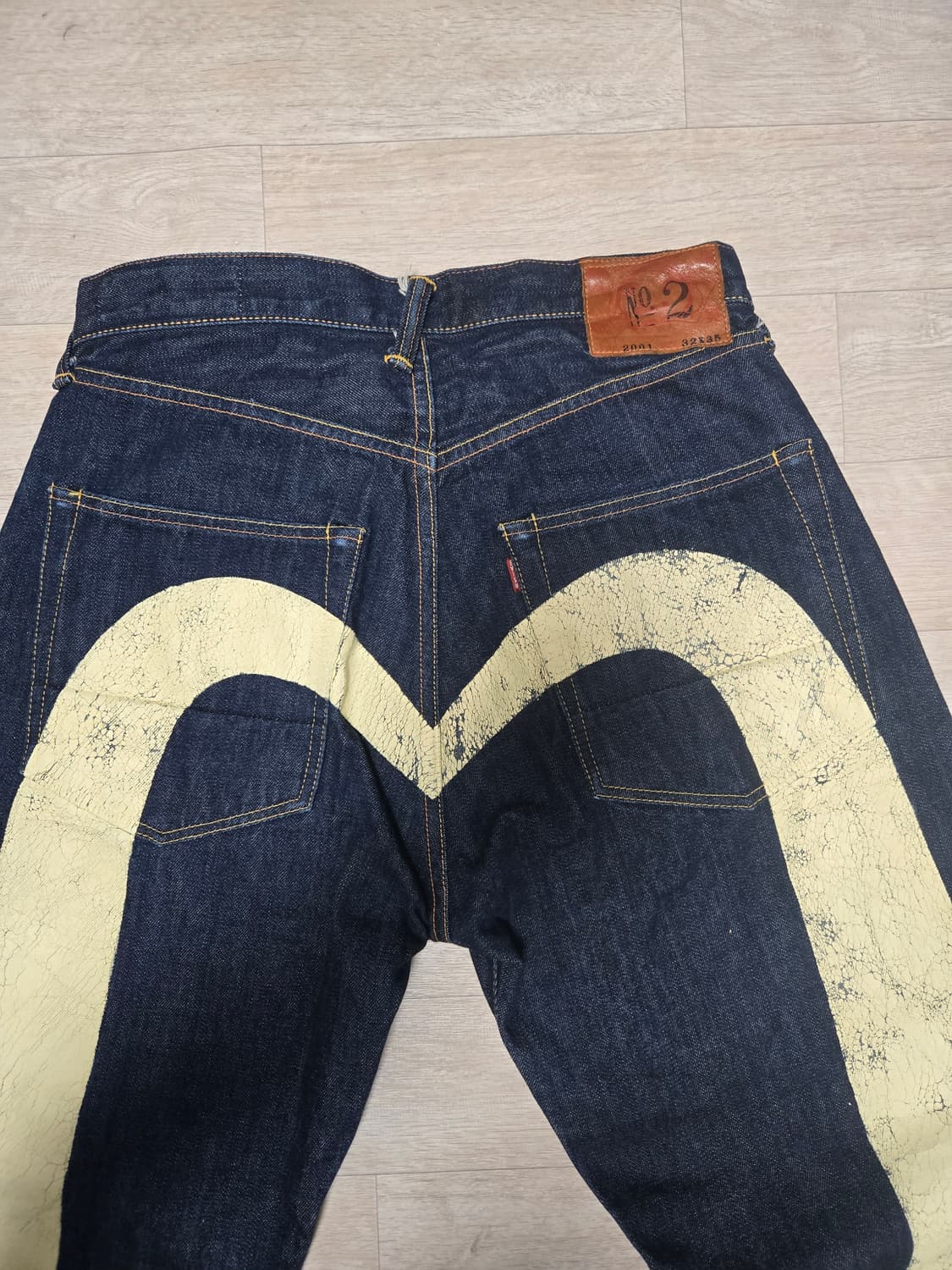 90후반~00초반 추정 에비수 No.2 lot2001 셀비지 데님 상품이미지3