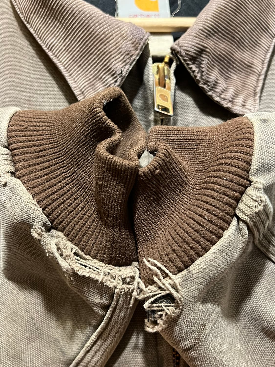 00's [XL] 칼하트 산타페 워크자켓 빈티지 페이드 디스트로이드 상품이미지8