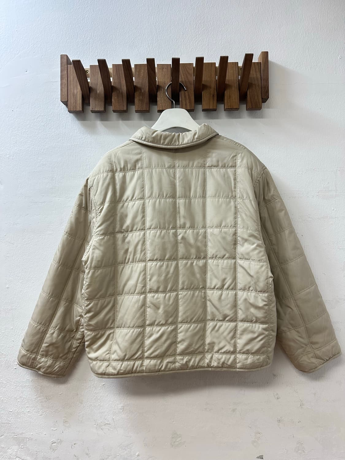 일본빈티지 둥근카라 퀼팅 미니멀 라운드카라 포켓 패딩 자켓 상품이미지4