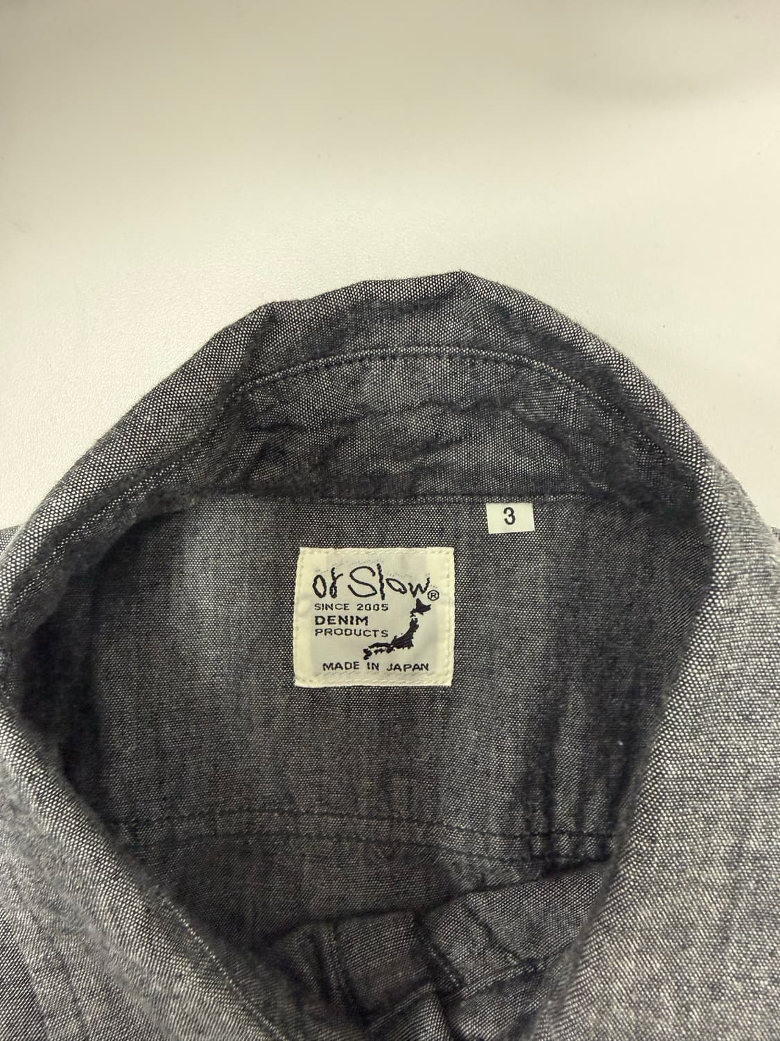 Orslow - Chambray Work Shirt - Black 상품이미지2