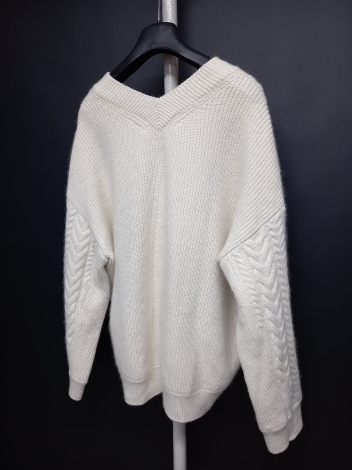 시스템 춘추동 아이보리 모 니트 풀오버 F 33-77 상품이미지6