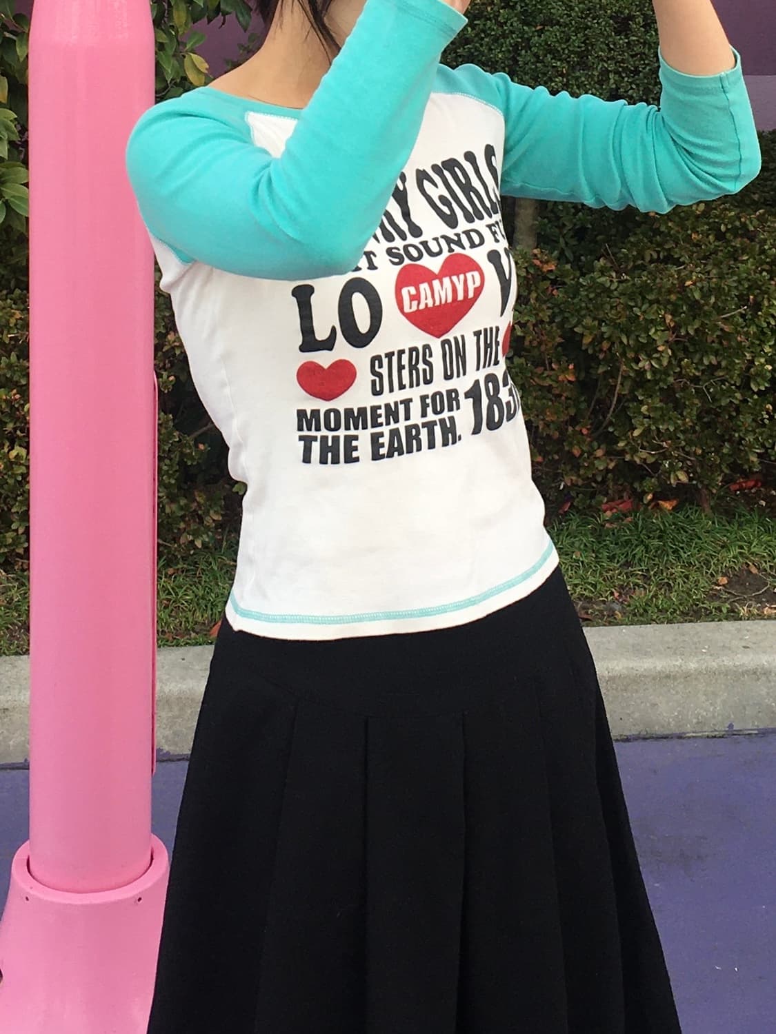 민트코어 키치 프린팅 나그랑 티셔츠 상품이미지3