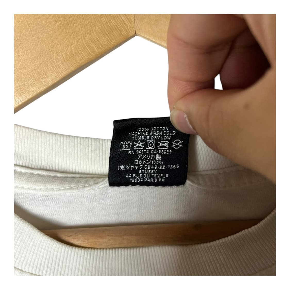 [Stussy] 스투시 피스 핸드 티셔츠 상품이미지6