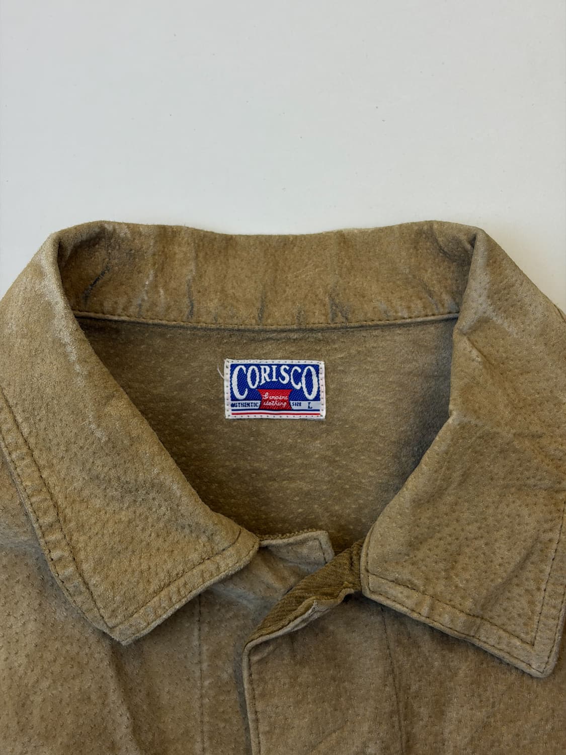 코리스코 90s 스웨이드 레더 코듀로이 자켓 상품이미지4