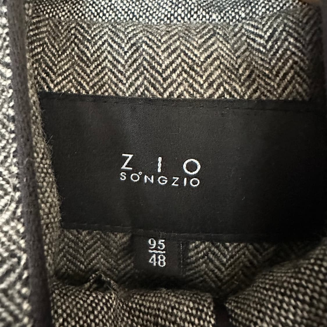 95 지오송지오 해링본 코트 상품이미지3