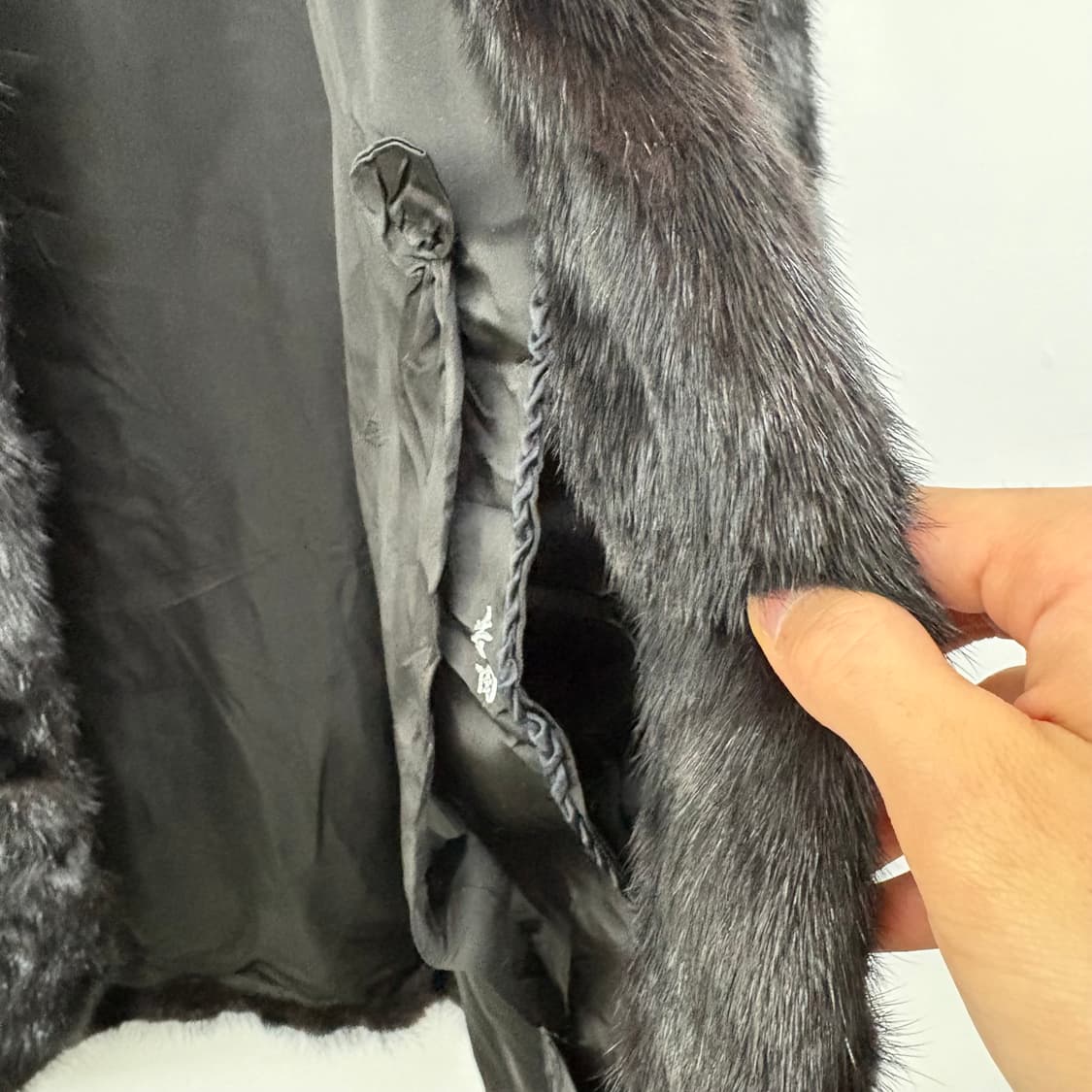 Silver Iemura 블랙 밍크 코트 여/M 상품이미지7