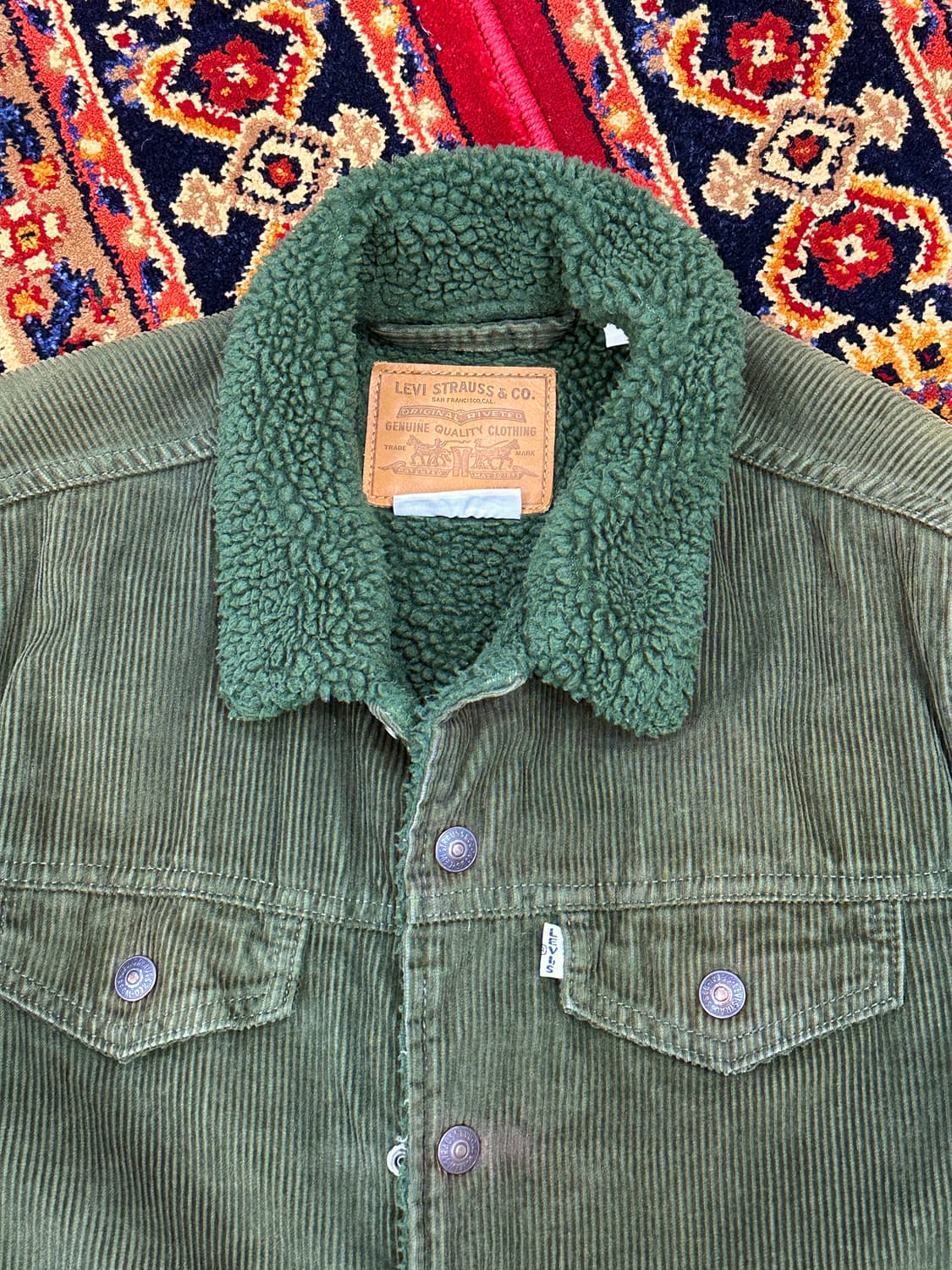 리바이스 쉐르파 코듀로이 양털 트러커 자켓 상품이미지3