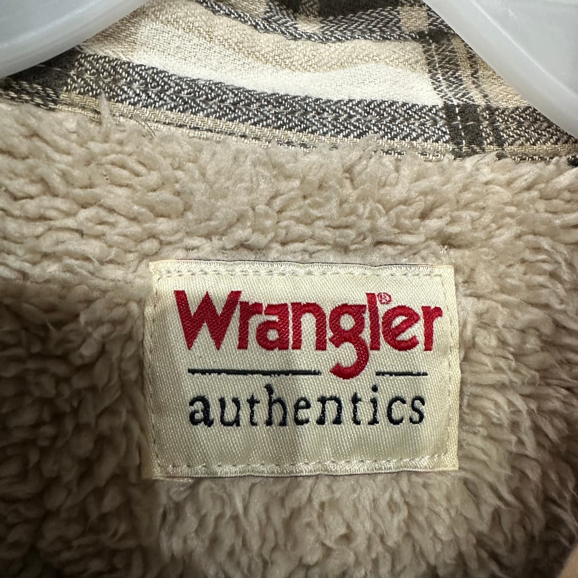 랭글러 양털 체크남방 L 상품이미지3