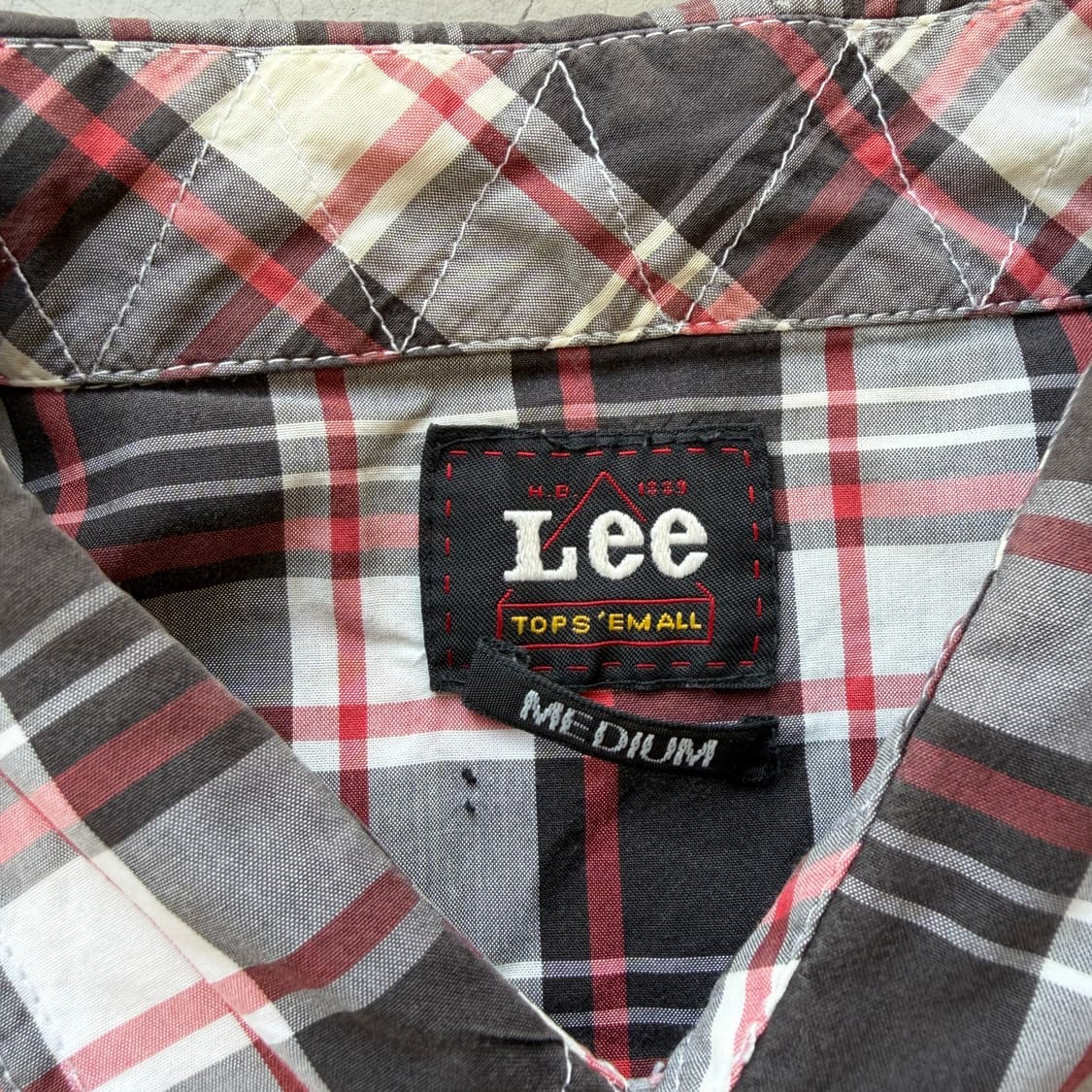 Lee 웨스턴 체크 하프 셔츠 상품이미지5