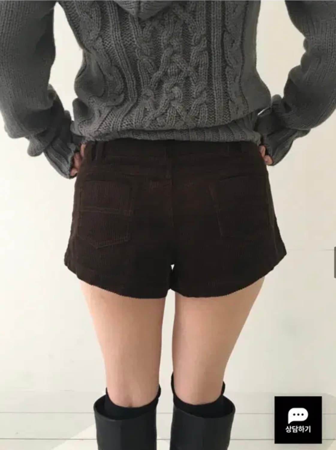 아워캐비넷 코듀로이 쇼츠 (free) 상품이미지2