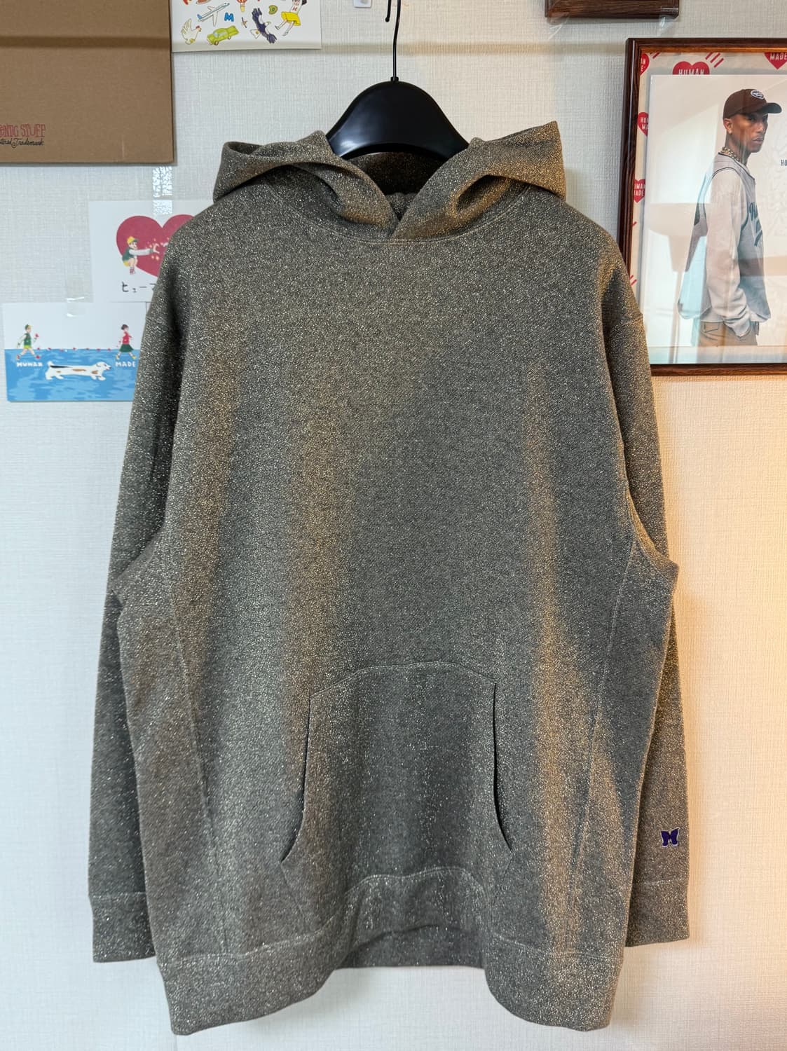 [M]Needles 니들스 라메 글리터 후드티 상품이미지1