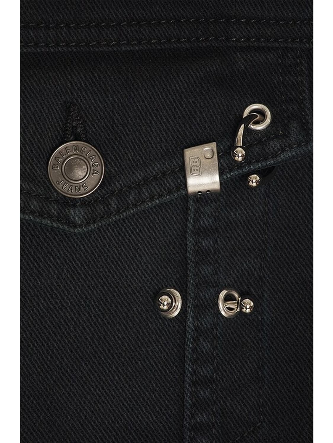발렌시아가 피어싱 데님 자켓 블랙 1사이즈 상품이미지6