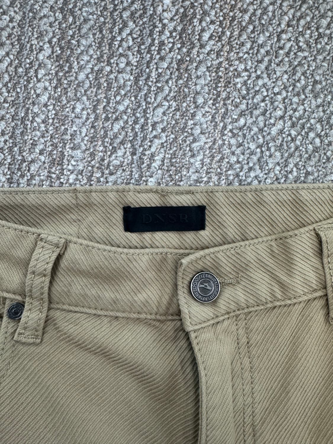 DNSR 트윌 커브드 치노 팬츠 베이지 상품이미지2
