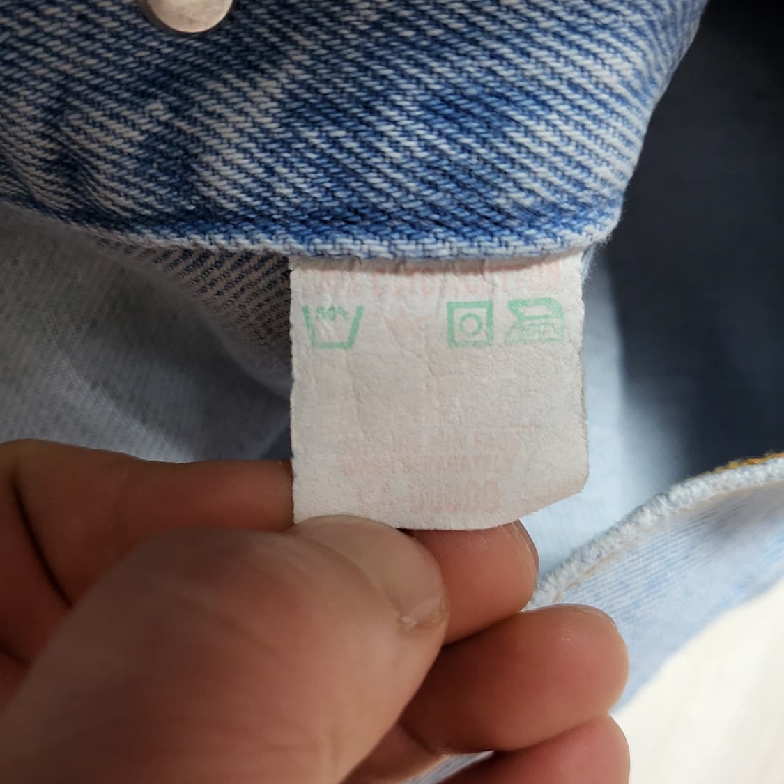 (M) made in canada 90s Lee 리 라이더 데님 청자켓 상품이미지10