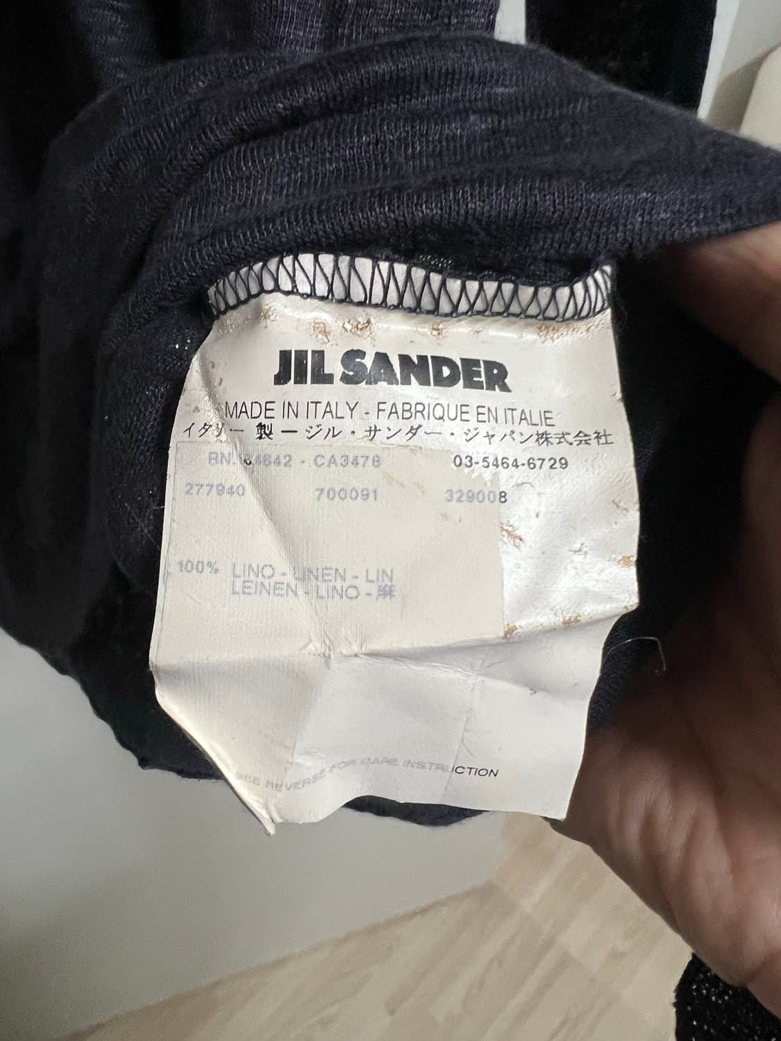 질샌더 린넨헨리넥 셔츠  상품이미지3