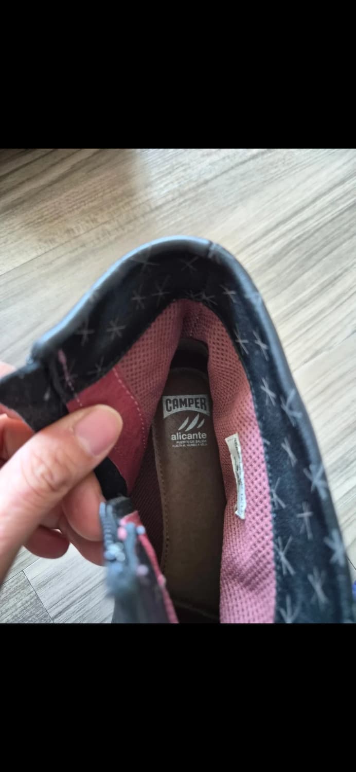 캠퍼 스타패턴 지퍼 앵클부츠 245 상품이미지4