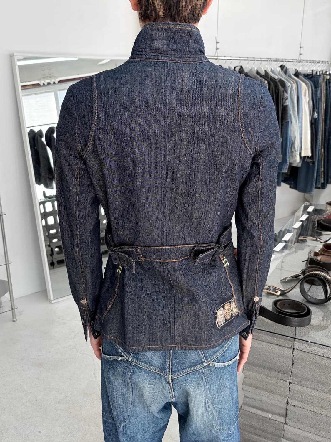 2000‘s 저버드 멀티 포켓 벨티드 데님 자켓 상품이미지3