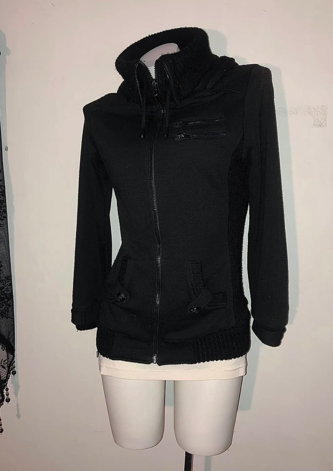 00s 하이넥 아우터 자켓 오피움 락시크 y2k 상품이미지3