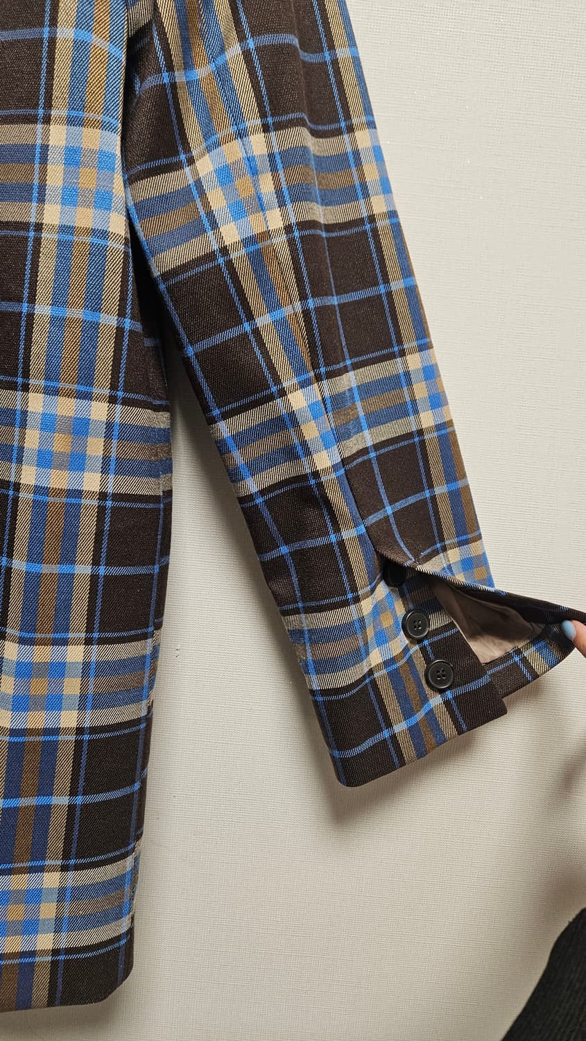 여성 간절기자켓 체크, 새상품 상품이미지3