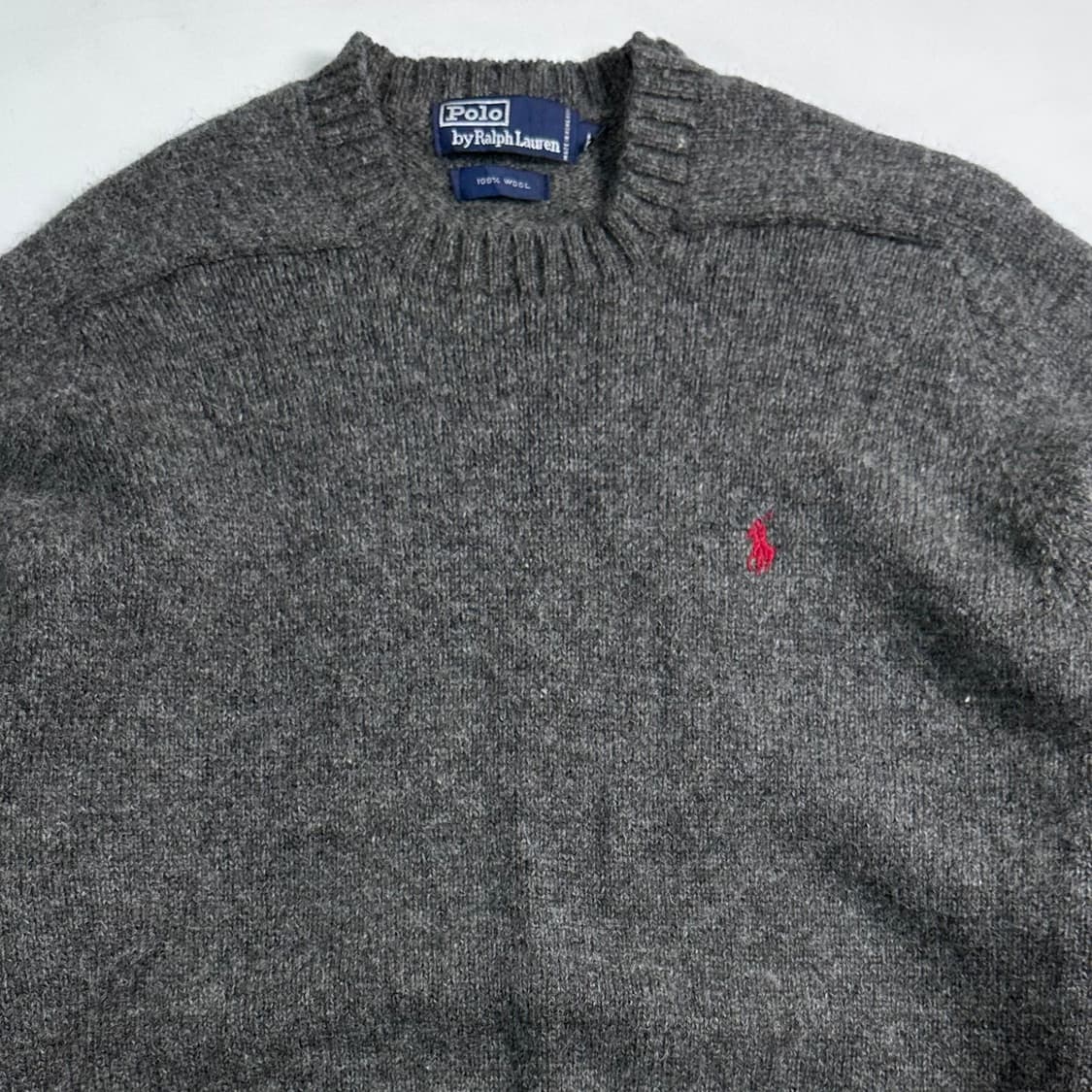 폴로 랄프로렌 셔틀랜드 울 챠콜 니트 상품이미지2