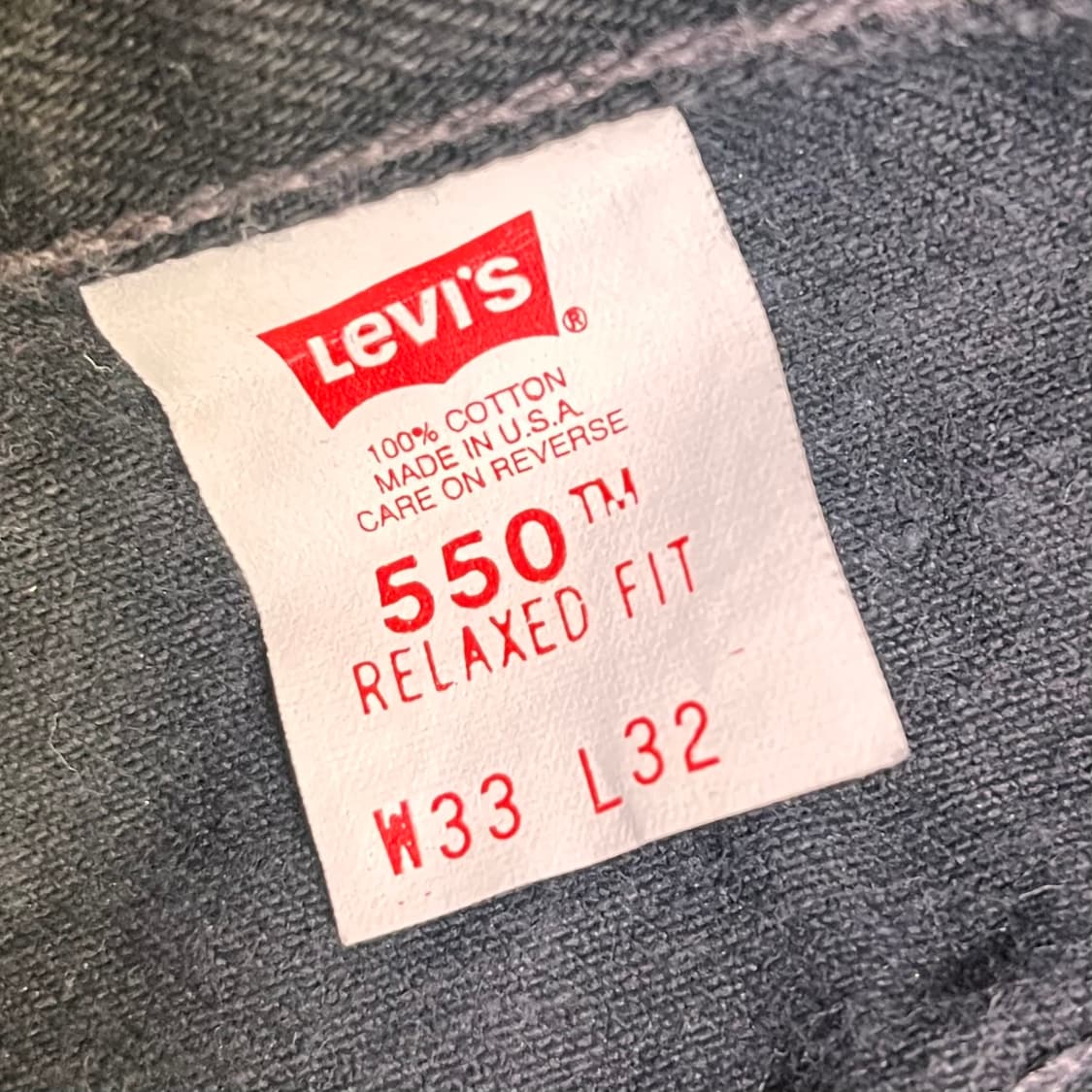 리바이스 550 블랙진 데님팬츠 W33 L32 상품이미지5