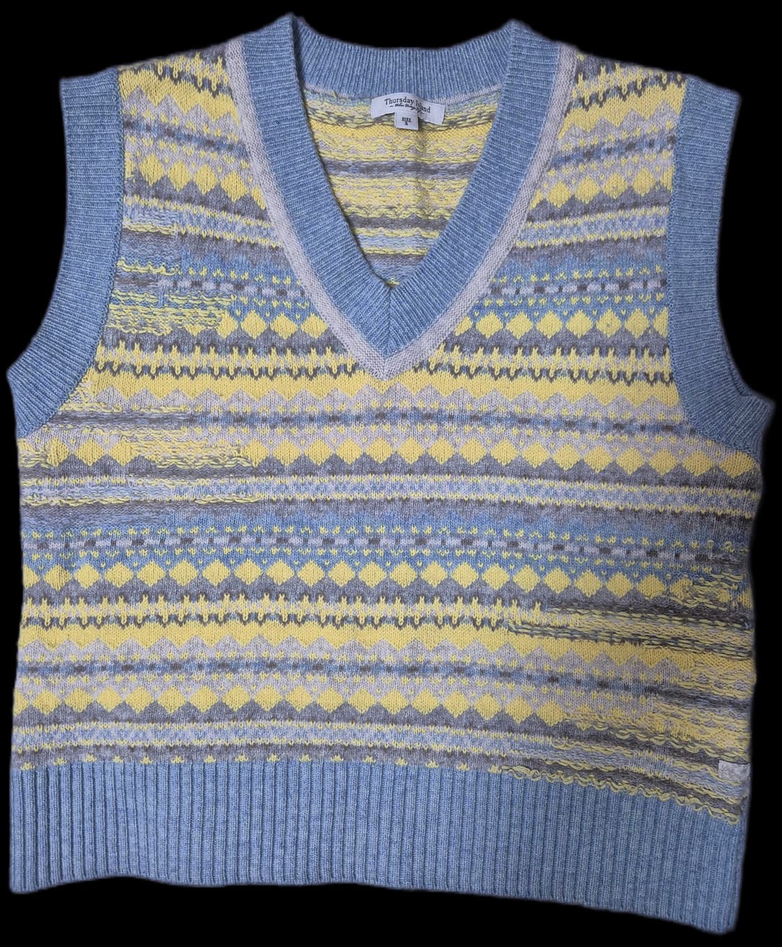 써스데이 아일랜드 공효진 니트조끼 상품이미지6