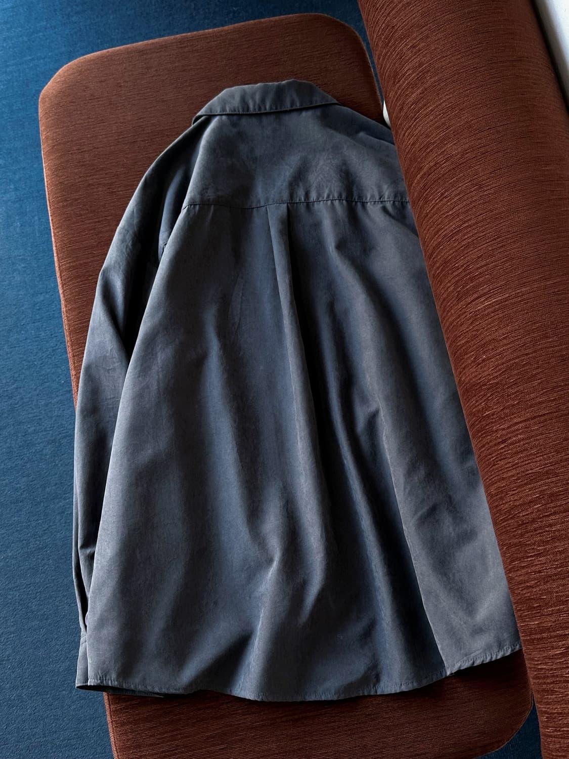  Soft fabric wide silhouette open collar 상품이미지4