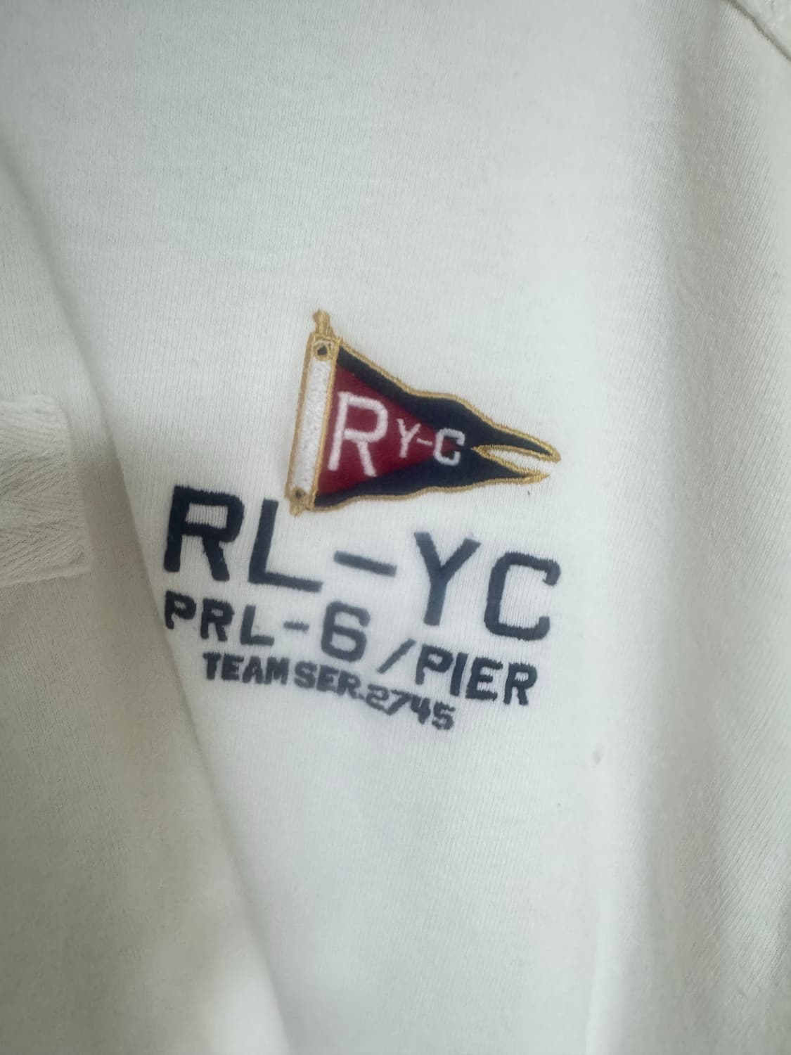 폴로 랄프로렌 화이트 XL 요트 티셔츠 상품이미지3